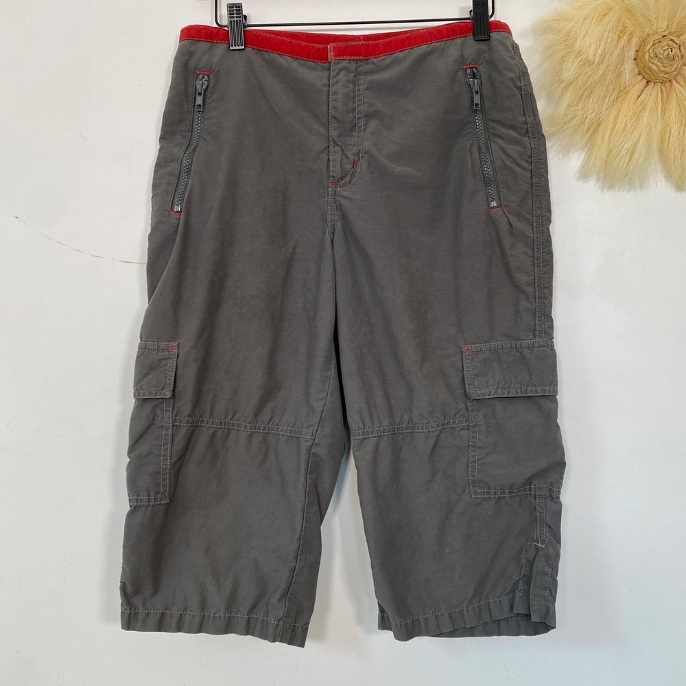 Arizona Womens Y2K Cargo Capri Pants Size 9 Gorpcore‎ Utility Bratz Streetwear